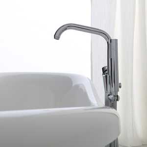อ่างอาบน้ำแบบคลาสสิกทรงตั้งพื้นพร้อมขาตั้ง ดีไซน์หรูหราสีเงินโรมาซ่า - Product Image 5