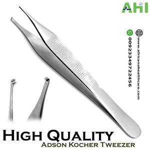 Pinzas Adson Kocher Quirúrgicas AHI de Alta Calidad, Manuales, Reutilizables, Clase I para Cirugía General, Certificadas por la CE - Product Image 3