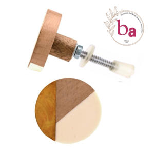 Boutons d'armoire de porte de tiroir en bois de résine artisanale de qualité moderne et poignée de traction pour cuisine chambre salle de bain armoire utilisation - Product Image 1