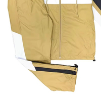Setelan Jaket dan Celana Pendek Olahraga Pria Dua Potong, Bahan Nilon, Warna-Warni, Kasual, Bernapas, Cocok untuk Musim Panas