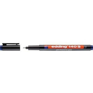 Rotulador Edding 140 S Azul, Punta Ancha de 0.3mm, No Resistente a la Humedad - Product Image 1