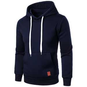 Men's Casual <b>Long</b> Sleeve Hooded <b>Sweatshirt</b> with Drawstring Woven Winter Shirt Quick Dry Fleece Customized Color - Product Image 3