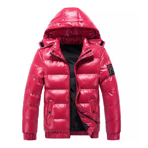 Chaqueta acolchada para hombre, manga larga, diseño personalizado, brillante, con relleno, abrigo de invierno, chaqueta acolchada para hombre de Elegant Sports - Product Image 1