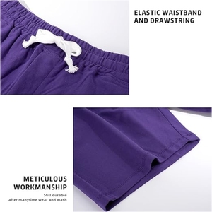 กางเกงขาสั้นลำลองซักผ้าฝ้าย100% มีกระเป๋าระบายอากาศได้ดีชุดออกกำลังกายโลโก้ได้ตามต้องการ - Product Image 4