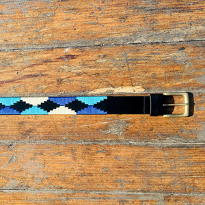 Ceinture de polo en cuir véritable pour hommes de nouveau design avec fil recyclé et boucle en laiton OEB - Product Image 5