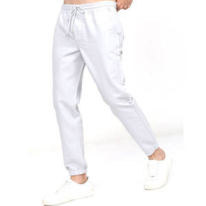 Logo personnalisé pour hommes 100% Pantalon de jogging en molleton de coton Pantalon de sport solide coupe ajustée Taille élastique Jogging d'extérieur à la mode - Product Image 6