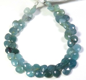 Cuentas Facetadas de Granidierita Natural de 7-8 mm, Forma de Corazón Verde, para Joyería, Hilo de 8 Pulgadas - Product Image 3