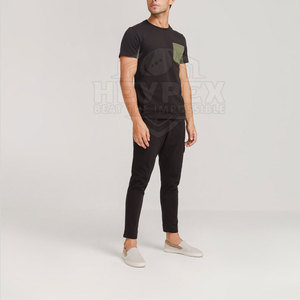 <b>Men's</b> Fashion Tops Summer <b>T</b>-<b>Shirt</b> 100% Cotton High Quality with Front <b>Pocket</b> Plain Short Sleeve High Quality <b>Mens</b> <b>T</b>-<b>Shirt</b> - Product Image 4