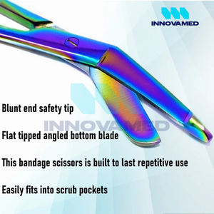 Ciseaux chirurgicaux pour pansements en acier inoxydable de qualité supérieure, autoclavables, service OEM, fabriqués au Pakistan - Product Image 3