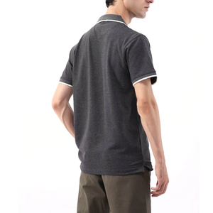 Chemise tricotée sur mesure pour homme coupe stéréoscopique 3D affaires décontracté respirant séchage rapide manches courtes solide - Product Image 5