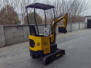 재고 있음 1톤 미니 굴삭기-크롤러형 쿠프 엔진 1년 보증 농장용 소형 컴팩트 판매 무료 배송 - Product Image 4