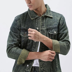Venta caliente Nueva llegada Jeans Chaqueta para hombres Estilo único Transpirable Hombres Jeans Chaqueta en el mejor material - Product Image 6
