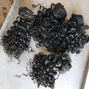 Extensiones de cabello humano indio virgen auténtico 100%, trama de máquina, paquetes sin procesar, Exportación de fábrica - Product Image 2