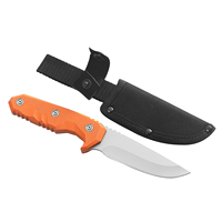 Couteau de chasse à lame fixe en acier 5CR15 avec manche G10 et étui pour la randonnée, la pêche et les activités de plein air