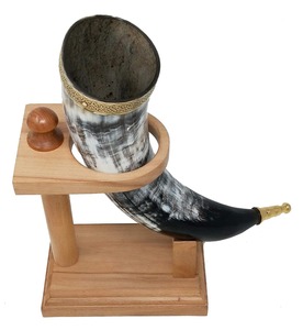 Cuerno para beber vikingo hecho a mano para beber whisky y cerveza beber búfalo y cuerno de buey a la venta - Product Image 5
