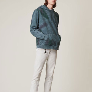 Clásico ácido lavado pulóver sudaderas con capucha hombres Color sólido XS impresión OEM servicio al por mayor clásico ácido lavado sudaderas con capucha hombres XS impresión - Product Image 4