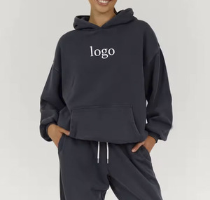 Sudadera con Capucha Unisex de Forro Polar Grueso Personalizada 2025, Estilo Holgado, Tinte Liso, Ajuste Regular, Nueva Tendencia de Invierno - Product Image 4