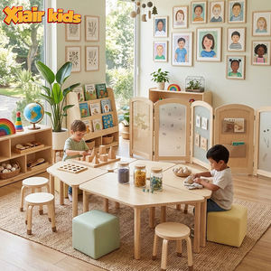 โต๊ะและเก้าอี้เด็กแบบมอนเตสซอรี่ สำหรับสถานรับเลี้ยงเด็ก ศูนย์ดูแลเด็ก และสภาพแวดล้อมการเรียนรู้ - Product Image 1