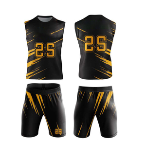 High Quality 7V7 Football Uniforms Custom Digital Print Breathable Plus Size Team <b>Name</b> Number Sets Quarterback - Product Image 5