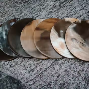 Juego de posavasos de cuerno de búfalo Natural de alta calidad, alfombrillas y almohadillas cuadradas para el hogar y el restaurante, World's Natural by Crescent Crafts - Product Image 4