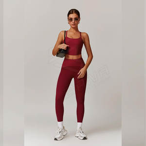 Fitness Sportswear Workout High Waist Activewear Gym Seamless 2 Piece Yoga Wear Sets para mujeres - Product Image 2