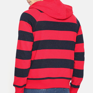 Alta calidad logotipo personalizado Casual con capucha para hombre Sudadera con capucha Logo doble línea pecho estilo suéter hombres sudaderas con capucha sueltas - Product Image 3