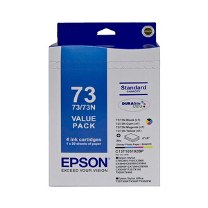 Cartucho de Tinta Recargable Epson 73N con Tintas Cian, Negro, Amarillo y Rojo - Product Image 1