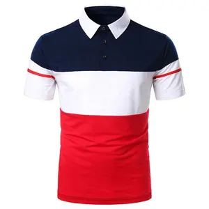 Wholesale men's polo shirt high quality custom men's polo shirts 3D digital printing men's polo shirts