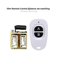 DC12V 2CH retard MINI RF télécommande interrupteur ensemble émetteur et récepteur lumière LED 433 MHz télécommande