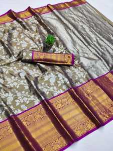 MAGALYA PATTU ที่พิเศษมากกับ MEENA ทอผ้าสารีและสัญญา KANCHI BOADER รวยและ SAREES ดูพระราช - Product Image 3