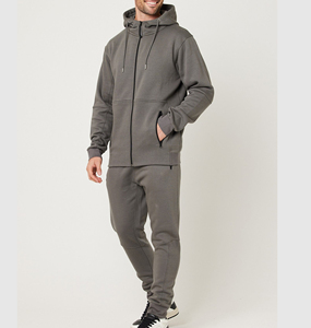 2025 hommes confort coton zipup sweat à capuche et pantalon hiver survêtement dernière conception spéciale pour hommes - Product Image 1