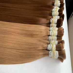 ต่อผมตรงจํานวนมาก Remy เวียดนาม 100% ผมมนุษย์ดึงคู่ผมบริสุทธิ์ดิบที่ยังไม่ได้รับการแปรรูป - Product Image 4