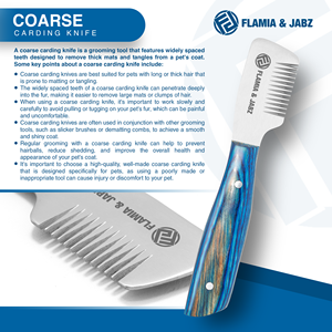 Peines de madera ecológicos de primera calidad, para cuchillo pelador Terriers, herramientas de aseo para perros, Flamia y Jabz - Product Image 3