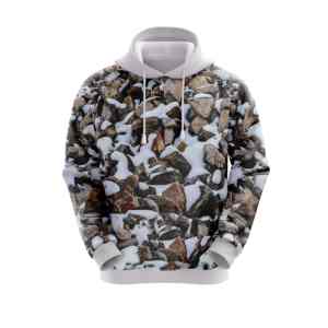 เสื้อมีฮู้ดพิมพ์ลายพรางสำหรับผู้ชายเสื้อมีฮู้ดสำหรับล่าสัตว์ป่าตั้งแคมป์เดินป่า - Product Image 3