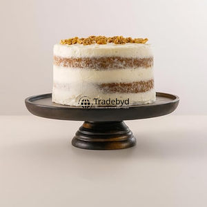 Présentoir à gâteaux en bois élégant fabriqué à la main pour le dessert servant l'affichage de fête de mariage et la décoration intérieure Tradebyd - Product Image 1