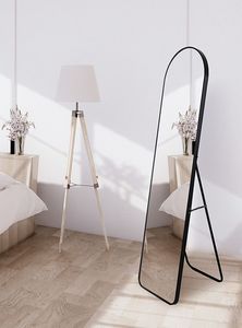 Miroir de sol long en verre artisanal moderne décoratif avec cadre en métal, taille et couleur personnalisables pour mariage - Product Image 2