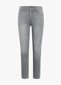 Custom High Rise Skinny Crop Mujeres Jeans Crazy Curvy Pantalones de mezclilla Transpirable Lavable Lindo Tobillo-Longitud de cintura alta señoras - Product Image 2