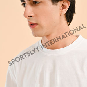 Ringer 100% Cotton Regular-Fitted Men's T-Shirt para hombre: Custom Logo Blank Plain Design Fitness Printed T-Shirts - Product Image 5