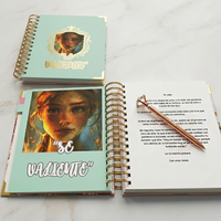 Agenda annuel et hebdomadaire personnalisé 2025, reliure spirale, format A5/A6, couverture rigide en papier, cadeau