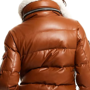 Manteaux d'hiver matelassés pour femmes à col montant superposés, personnalisables, logo personnalisé, vêtements pour femmes, vestes matelassées épaisses, 2025 - Product Image 5
