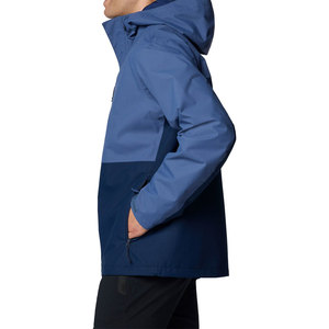 Veste de pluie d'hiver de style de rue pour hommes Vêtements d'extérieur décontractés avec col montant Tissu à capuche Veste de pluie de haute qualité - Product Image 3