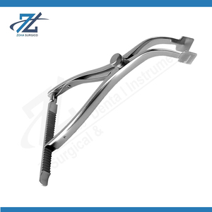 Écarteur calcanéen 40 mm d'ouverture, pointe de 15 mm de large, 70 mm de long, instruments chirurgicaux manuels en acier inoxydable, certifié CE, fabricant - Product Image 2