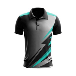Personnalisé entièrement imprimé uni coton polyester spandex séchage rapide respirant sport golf hommes uniformes travail polo à manches courtes - Product Image 5