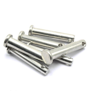 Axe de centrage en acier inoxydable SS304 SS316 SS2205 à tête plate cylindrique avec trou, axe de positionnement - Product Image 1