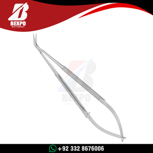 Microtijeras Castroviejo Premium de 10 cm con Puntas Afiladas, Acero Inoxidable de Alta Calidad, Reutilizables, Instrumentos de Microcirugía Superiores - Product Image 2