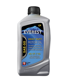 Aceite de Motor de Alto Rendimiento Everest SAE-50, Paquete de 6, 1 Cuarto de Galón, Lubricante Automotriz Antidesgaste - Product Image 1