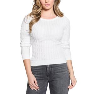 Suéter de manga larga todo en uno informal de Invierno para mujer de color sólido con nuevo diseño floral retorcido - Product Image 1