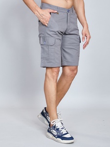 Pantalones cortos Cargo de seis bolsillos de sarga de algodón de calidad superior para hombres Pantalones de utilidad sólidos con estilo duradero Respetuoso con el medio ambiente Casual todos los días - Product Image 5