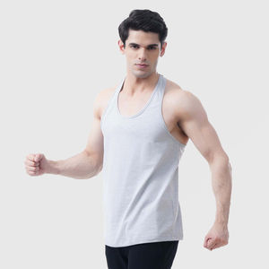 Vente en gros d'élasthanne à séchage rapide écologique/chemises de musculation en coton et en musculation pour hommes - Product Image 5