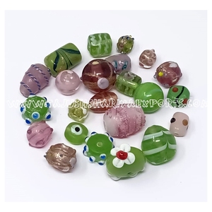 งานหัตถกรรมลูกปัดแก้วลูกแพร์สีฟ้าสีขาว13x13มม. มีกลิ่นหอมลูกปัดเมล็ดลูกปัดหลวม spacer เครื่องประดับ DIY ทำสร้อยข้อมือ - Product Image 2